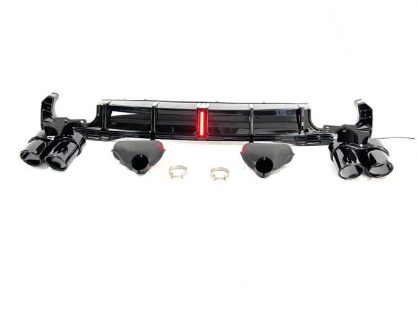 S7 Looking rear diffuser fit Audi A7 2019-2022 With or without LED